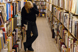 Bookshelves- Photo by Nathan Williams through Wiki Commons